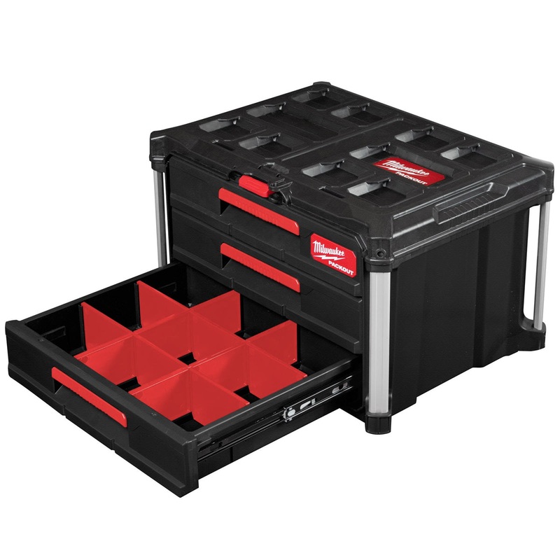 milwaukee-packout-3-drawer-tool-box-with-4-drawer-tool-box_1 Milwaukee Packout 3 Drawer Tool Box with 4 Drawer Tool Box