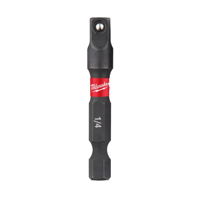 Milwaukee SHOCKWAVE 1/4 Hex to 1/2 Square Impact Duty Adaptor 4932478803
