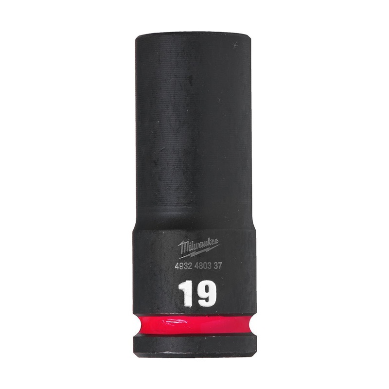 Milwaukee SHOCKWAVE 19mm 1/2 Drive Deep Impact Socket 4932480337