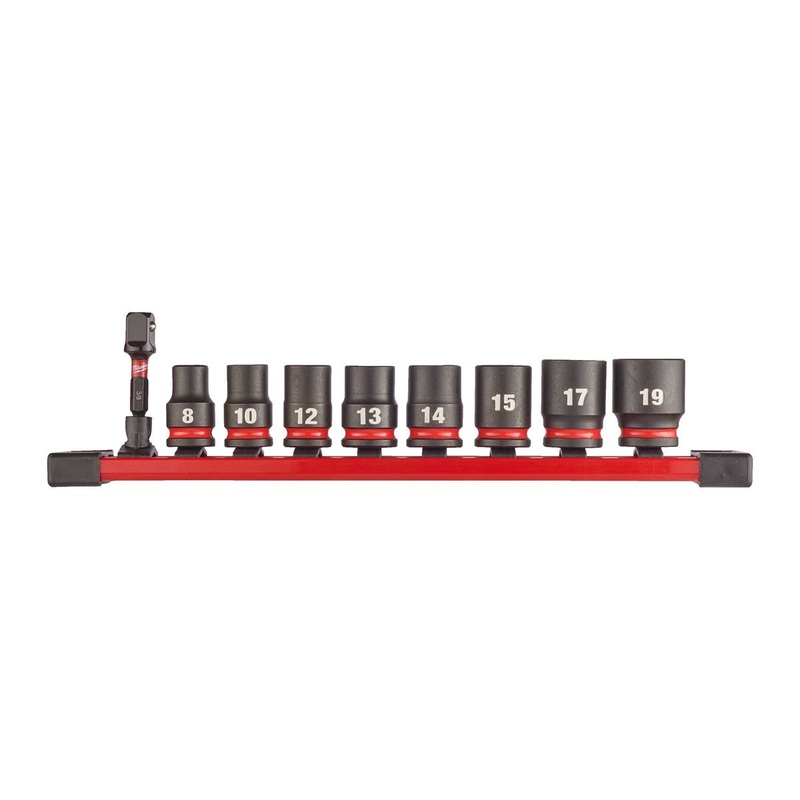 Milwaukee Shockwave 3/8 Impact Socket Set 9 Piece 4932480454