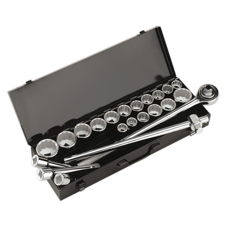 Sealey AK259/CRV 3/4Sq Drive WallDrive Socket Set 22pc