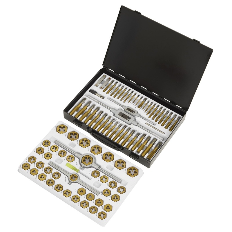 Sealey AK3086HIM Tap And Die Set Hexagonal Metric And Imperial 86pc