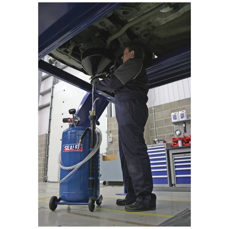 sealey-ak459dx-90l-air-discharge-mobile-oil-drainer-with-probes_1 Sealey AK459DX 90L Air Discharge Mobile Oil Drainer with Probes