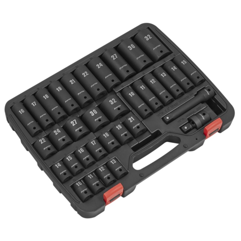 sealey-ak5634m-premier-impact-socket-set-1-2sq-drive-34pc_1 Sealey AK5634M Premier Impact Socket Set 1/2Sq Drive 34pc