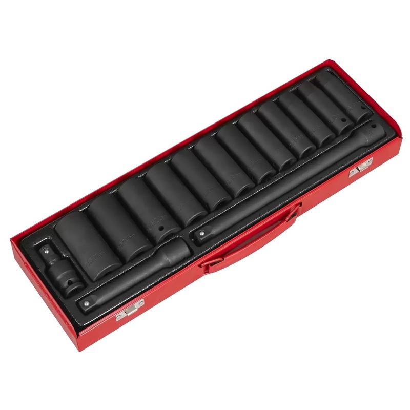 sealey-ak5815m-deep-impact-socket-set-1-2sq-drive-15pc_1 Sealey AK5815M Deep Impact Socket Set 1/2Sq Drive 15pc