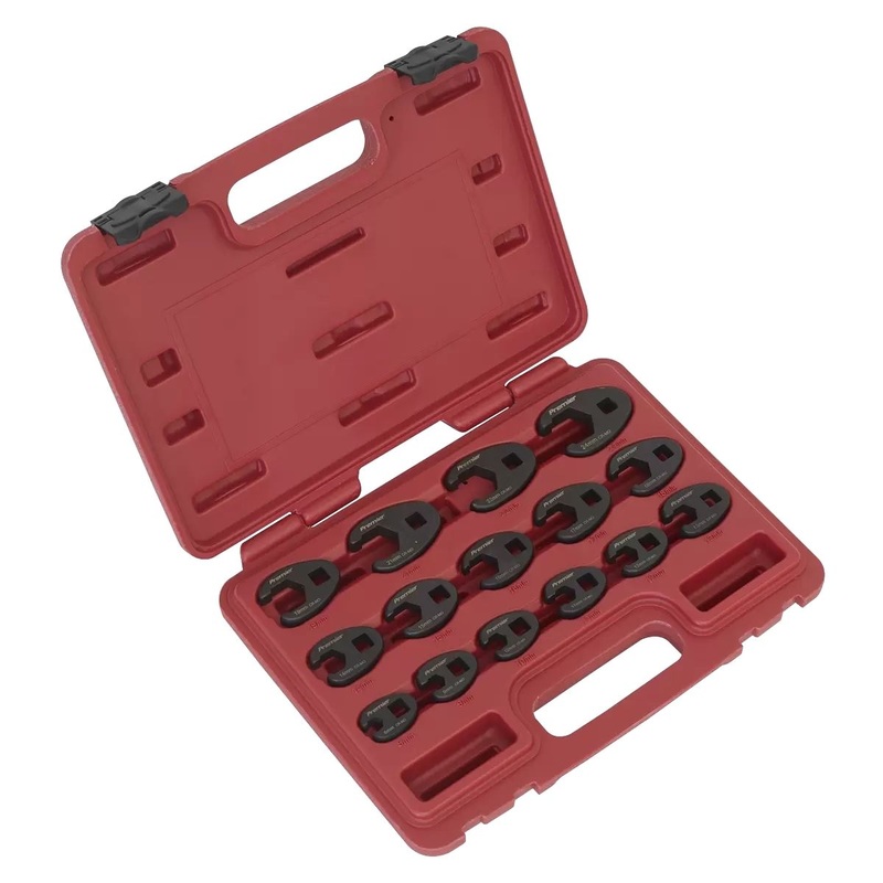 Sealey AK5983 Crow’s Foot Spanner Set 15pc 3/8Sq Drive Metric