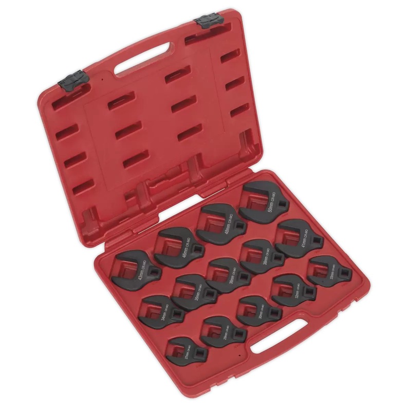 Sealey AK59831 Crow’s Foot Spanner Set 14pc 1/2in Sq Drive Metric