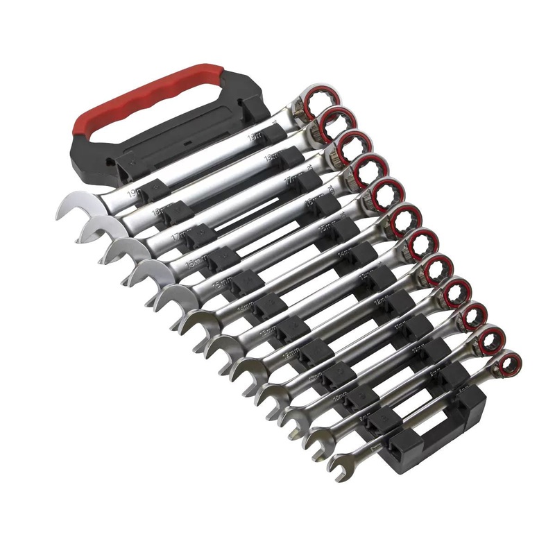 Sealey AK63944 Reversible Ratchet Combination Spanner Set 12pc