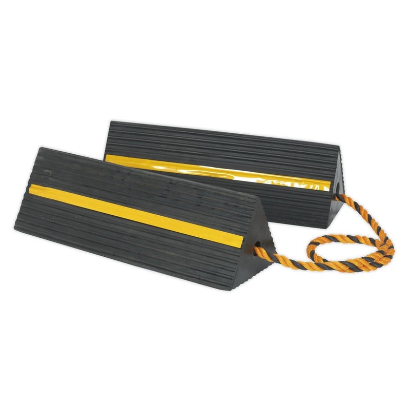 sealey-wc11-heavy-duty-rubber-wheel-chocks-8kg-pair_1 Sealey WC11 Heavy-Duty Rubber Wheel Chocks 8kg Pair