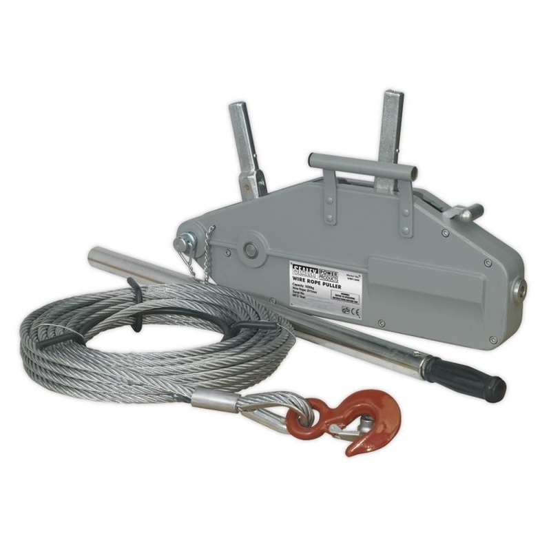sealey-wrp1600-wire-rope-puller-1600kg_1 Sealey WRP1600 Wire Rope Puller 1600kg