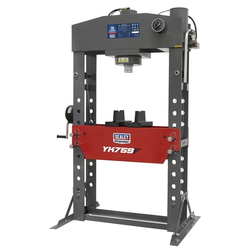 sealey-yk759f-hydraulic-press-75tonne-floor-type_1 Sealey YK759F Hydraulic Press 75tonne Floor Type