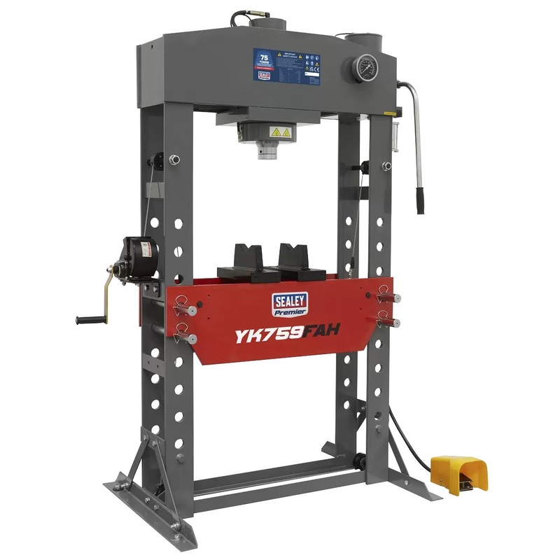 sealey-yk759fah-air-hydraulic-press-75tonne-floor-type_1 Sealey YK759FAH Air/Hydraulic Press 75tonne Floor Type