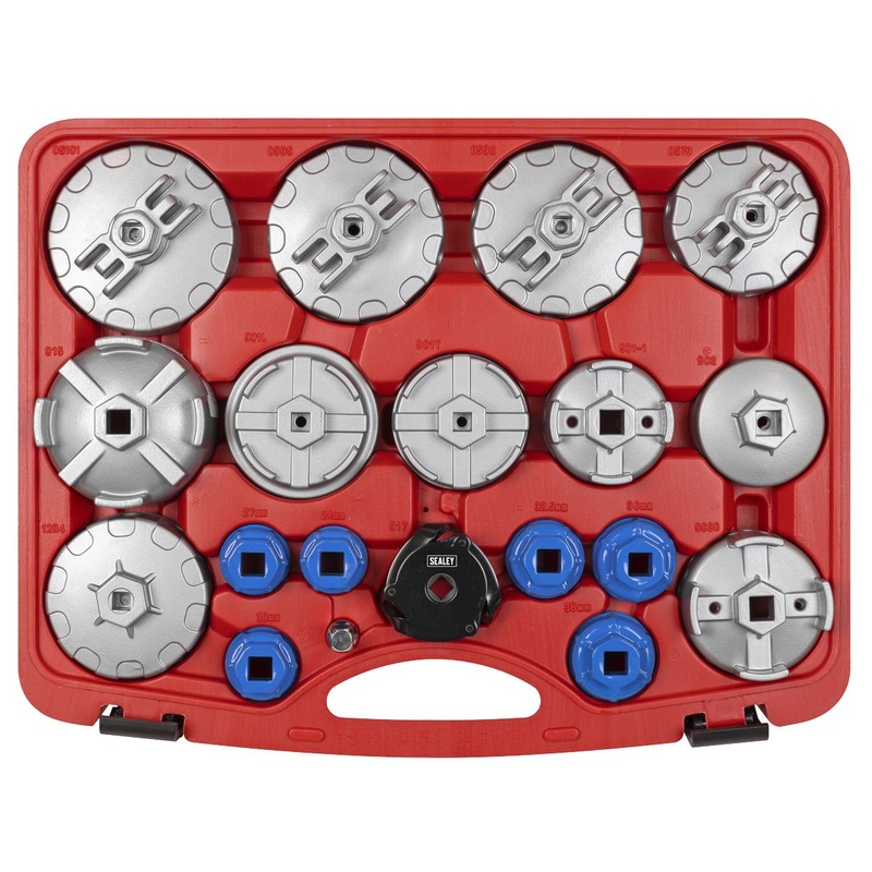 sealey-vs7013-oil-filter-cap-wrench-set-19pc_1 Sealey VS7013 Oil Filter Cap Wrench Set 19pc