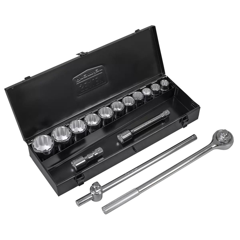 Sealey AK2585 Premier Socket Set 3/4Sq Drive 12-Point 15pc for Heavy Duty Use
