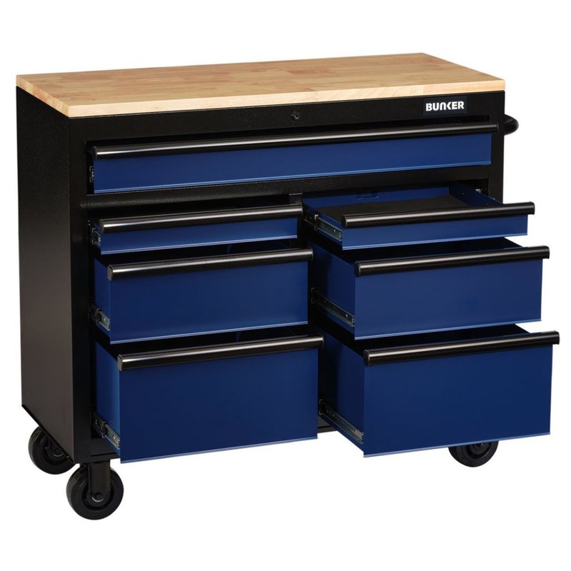 draper-b100-41b-bunker-41-workbench-roller-tool-cabinet-7-drawer-blue-08222_1 Draper B100-41B BUNKER 41 Workbench Roller Tool Cabinet 7 Drawer Blue 08222