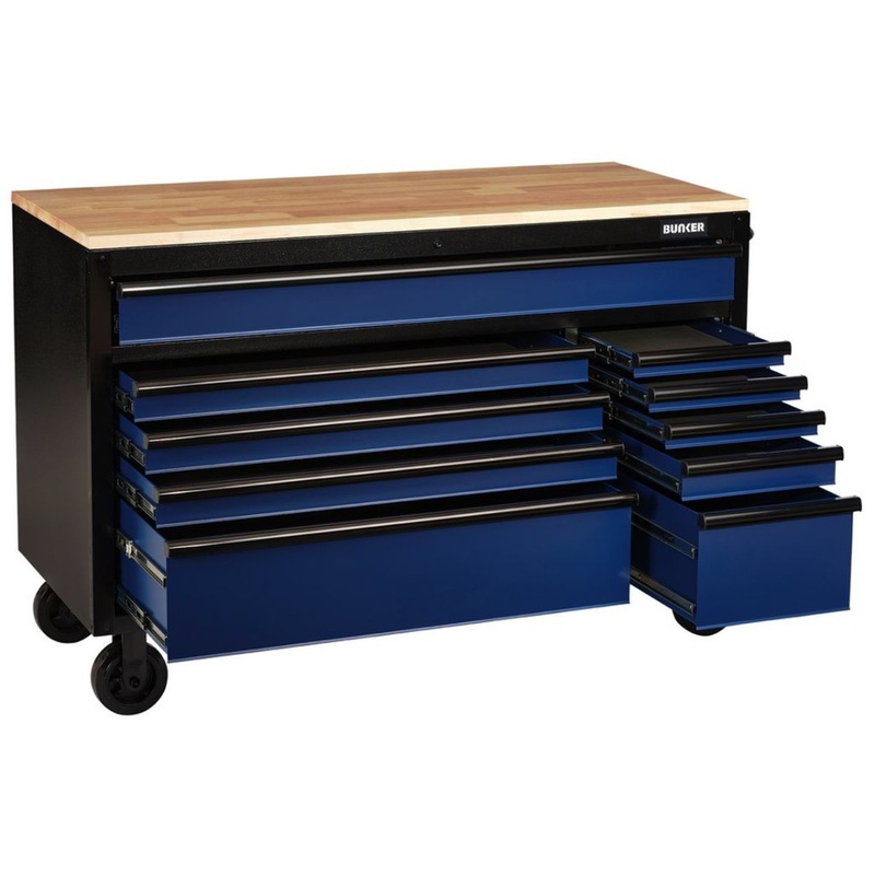 draper-b100-56b-bunker-56-workbench-roller-tool-cabinet-10-drawer-blue-08237_1 Draper B100-56B BUNKER 56 Workbench Roller Tool Cabinet 10 Drawer Blue 08237