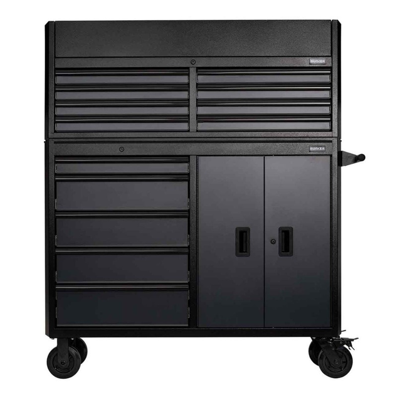 Draper B200-52C-G/52RG BUNKER 52 Combined Roller Cabinet and Tool Chest 13 Drawer Grey 24256