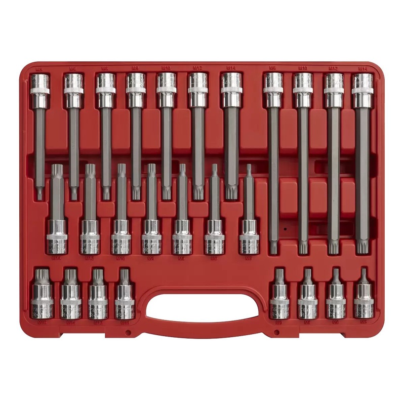 sealey-ak2195-spline-socket-bit-set-26pc_1 Sealey AK2195 Spline Socket Bit Set 26pc