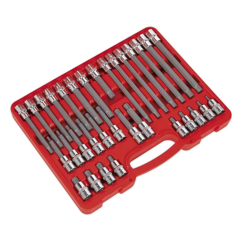 sealey-ak2198-ribe-socket-bit-set-32pc-1-2sq-drive_1 Sealey AK2198 Ribe Socket Bit Set 32pc 1/2Sq Drive