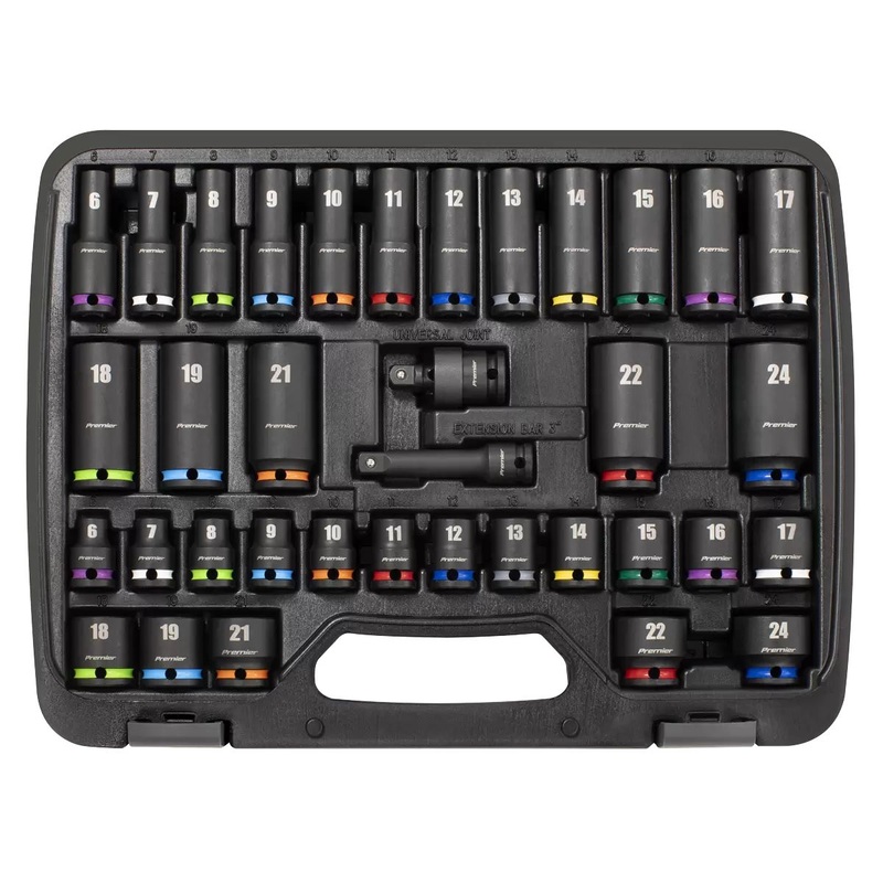 sealey-ak5633m-impact-socket-set-3-8sq-drive-36pc_1 Sealey AK5633M Impact Socket Set 3/8Sq Drive 36pc