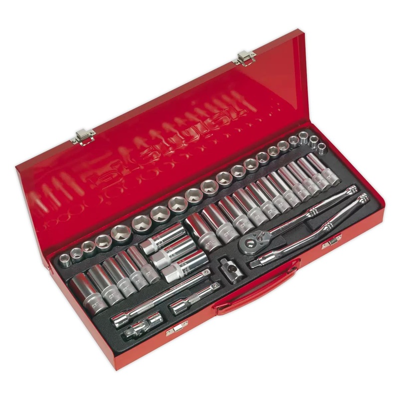 Sealey AK692 Metric/Imperial Socket Set 3/8Sq Drive 45pc