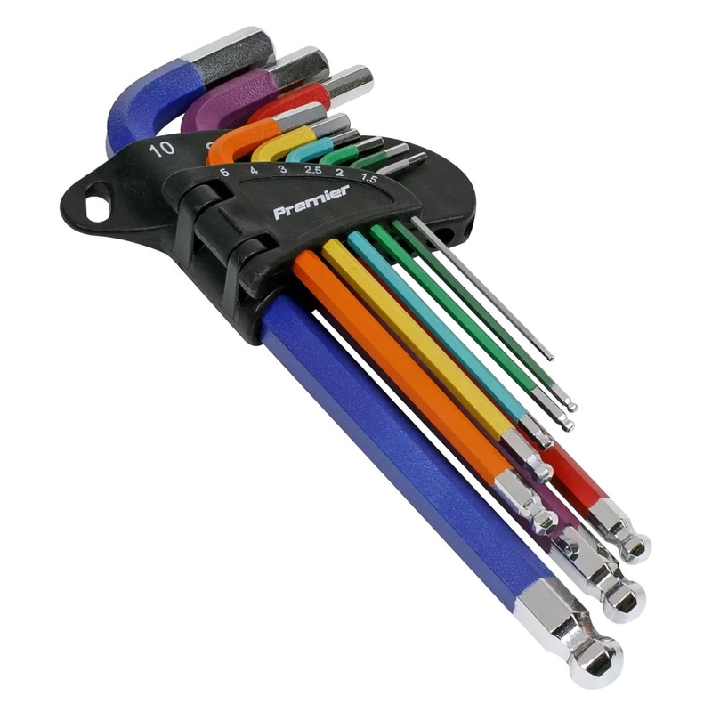 sealey-ak7190db-ball-end-hex-key-set-9pc-long-metric-display-box-of-10_1 Sealey AK7190DB Ball-End Hex Key Set 9pc Long Metric Display Box of 10