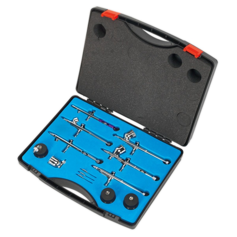 sealey-ab936-mini-air-brush-kit-10pc_1 Sealey AB936 Mini Air Brush Kit 10pc