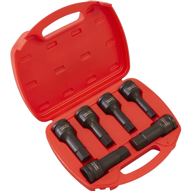 Sealey AK5586 3/4Sq Drive Impact Hex Socket Bit 6pc Set
