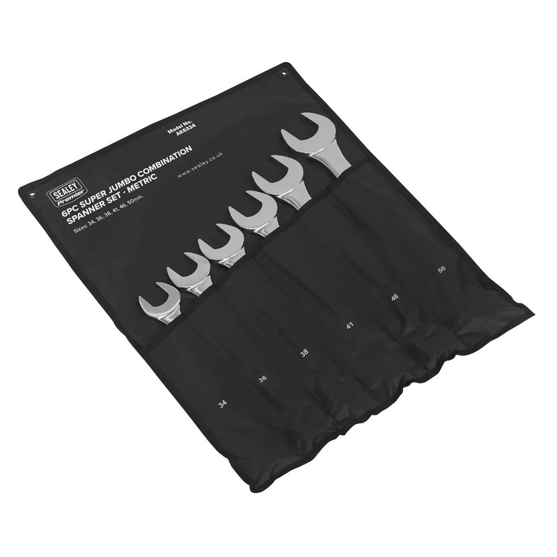 sealey-ak6324-super-jumbo-combination-spanner-6pc-set_1 Sealey AK6324 Super Jumbo Combination Spanner 6pc Set