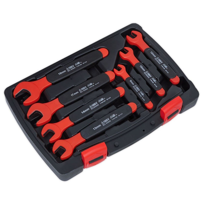 sealey-ak63171-insulated-open-end-spanner-set-7pc-vde-approved_1 Sealey AK63171 Insulated Open-End Spanner Set 7pc VDE Approved