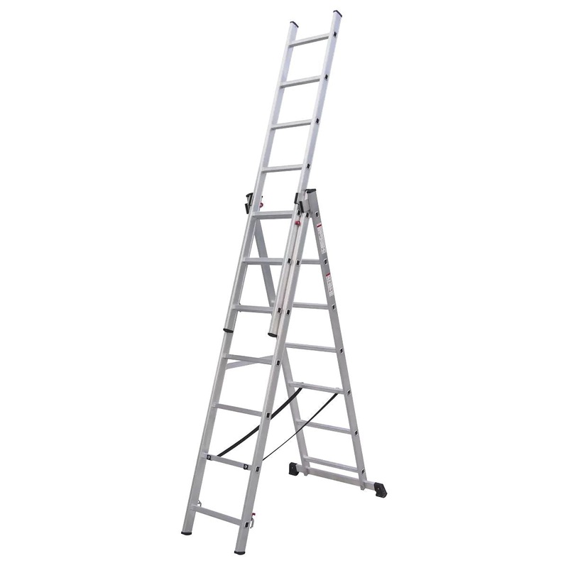 Sealey ACL307 Aluminium Extension Combination Ladder 3×7 EN 131