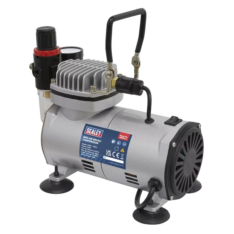 sealey-ab900-mini-air-brush-compressor-230v-122w_1 Sealey AB900 Mini Air Brush Compressor 230V/122W