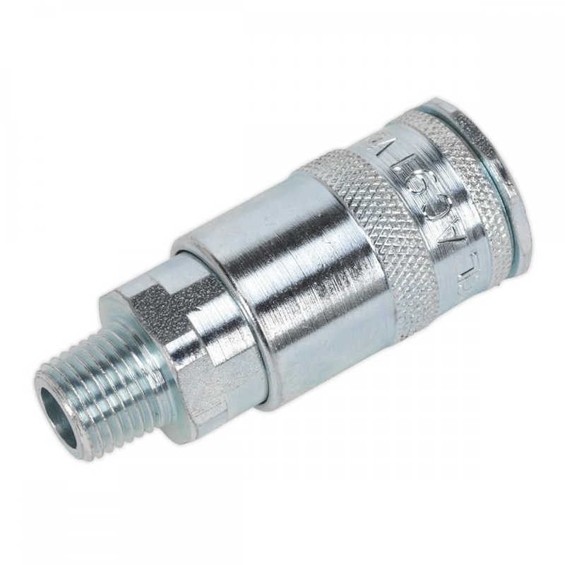 Sealey AC16BP Coupling Body Male 1/4BSPT Pack of 50