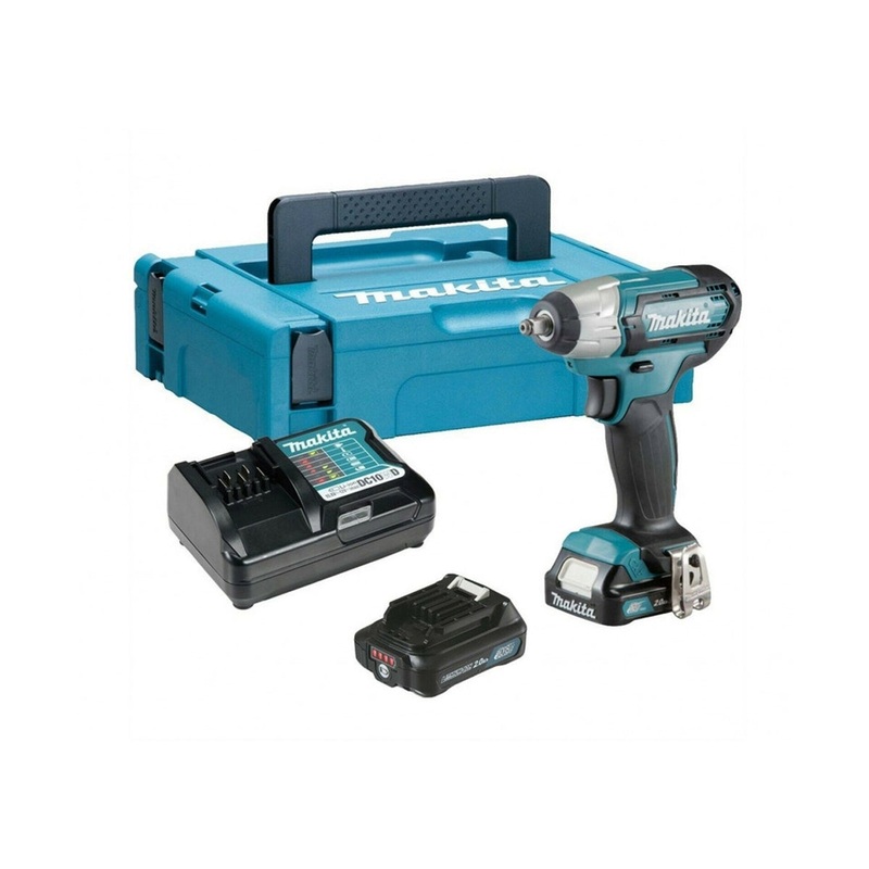 Makita TW140DWAE 12V max CXT 3/8” Impact Wrench With 2 x 2.0Ah Batteries, Charger & Carrying Case