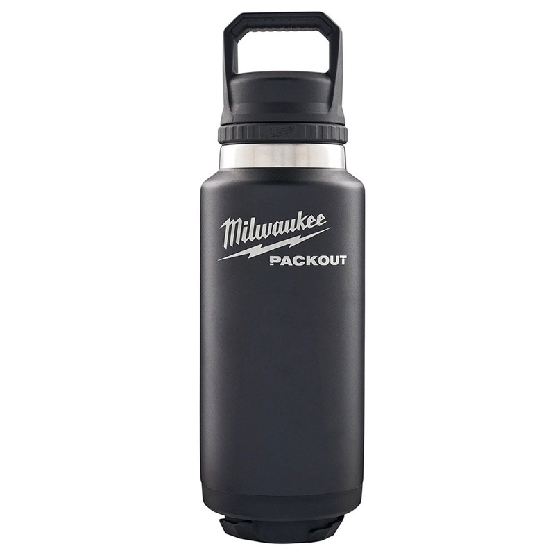 Milwaukee Packout 1065ml Chug Lid Bottle Black 4932493468