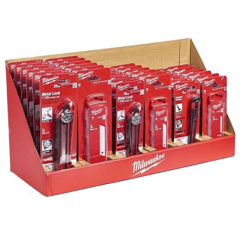 Milwaukee Snap Knives and Blades Counter Display 4932480487