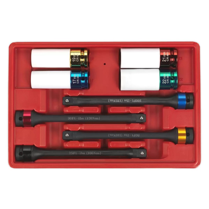 sealey-ak2243-torque-stick-aluminium-wheel-impact-socket-set-8pc-1-2sq_1 Sealey AK2243 Torque Stick & Aluminium Wheel Impact Socket Set 8pc 1/2Sq