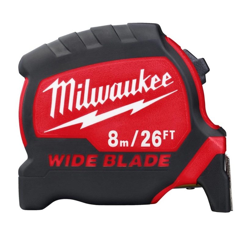 Milwaukee 8m/26ft Premium Wide Blade Tape Measure 4932471818