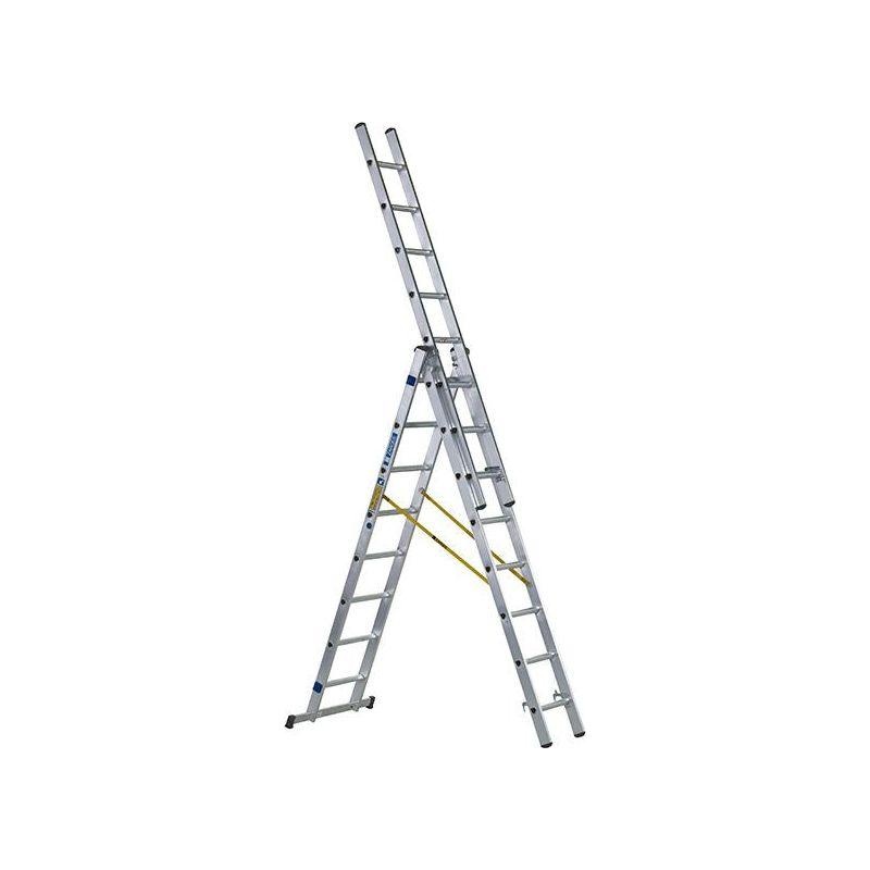 Zarges D-Rung Combination Ladder 3-Part 3 x 8 Rungs