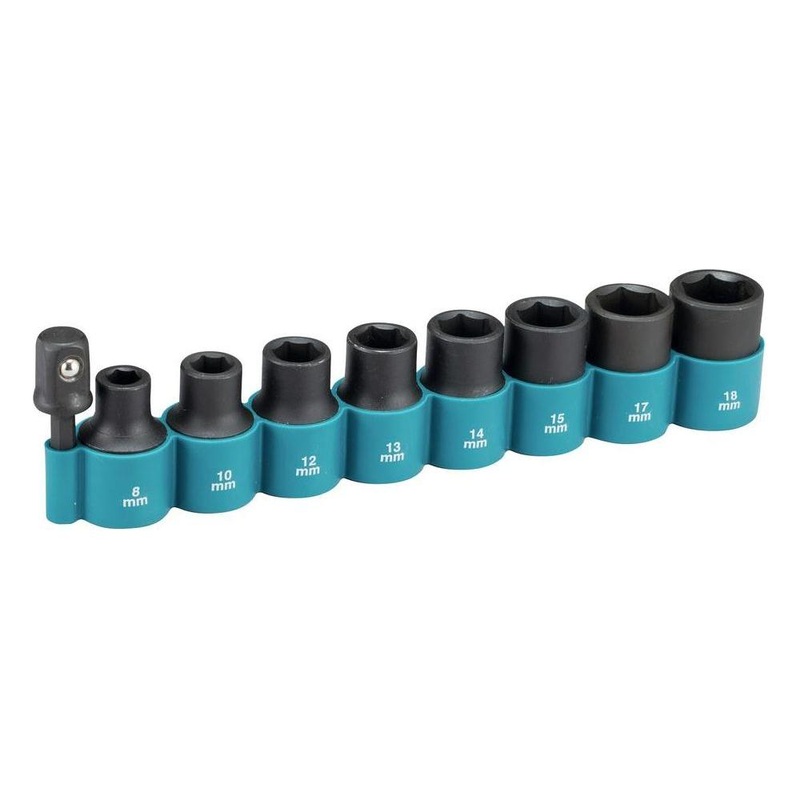 Makita *1/2 Impact Socket+Adapter Set B-54645