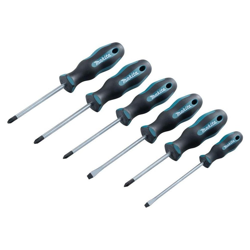 Makita 6Pc Screw Driver Set Sl Ph Pz E-10528