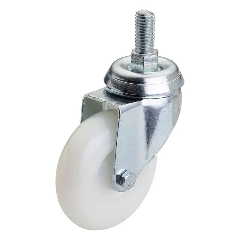 Draper Swivel Bolt Fixing Nylon Wheel, 75mm Diameter, S.W.L. 70kg