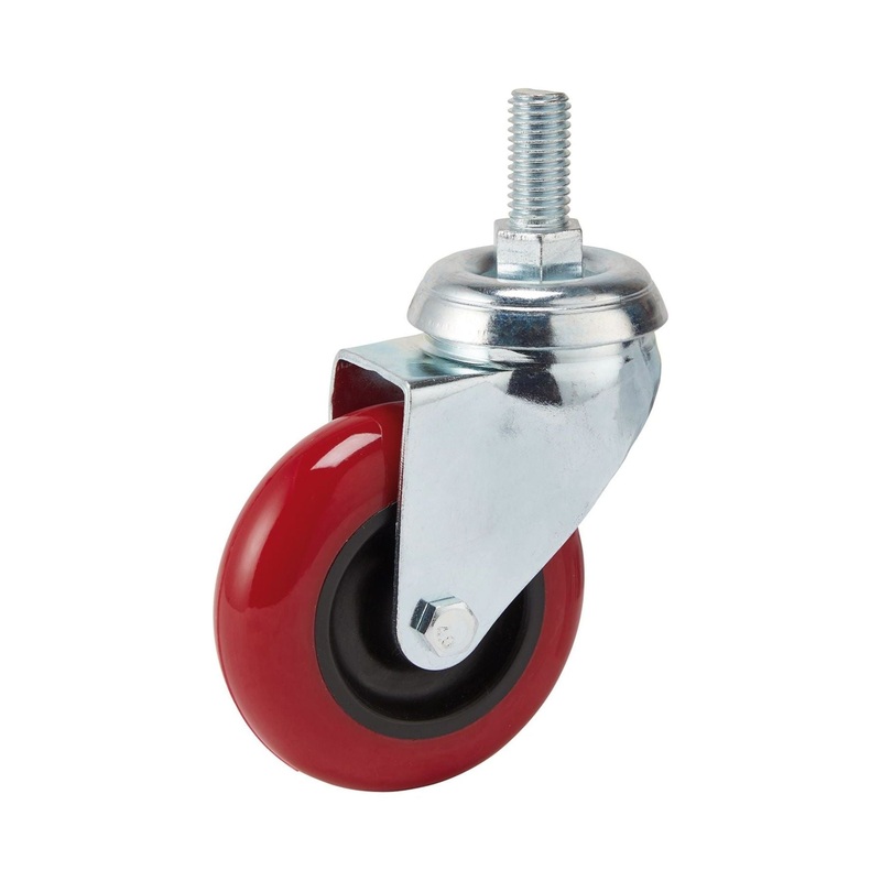 Draper Swivel Bolt Fixing Polyurethane Wheel, 75mm Diameter, S.W.L. 70kg