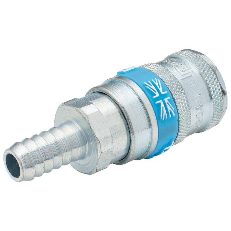 Draper 3/8 Bore Vertex Air Line Coupling with Tailpiece (Sold Loose)