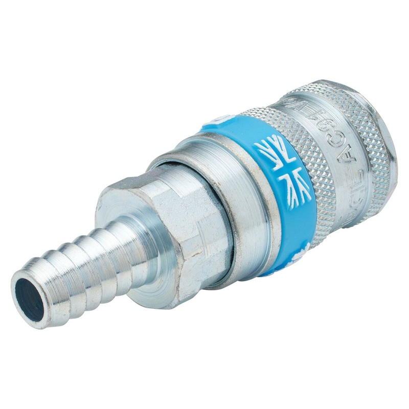 Draper 3/8 Bore Vertex Air Line Coupling with Tailpiece