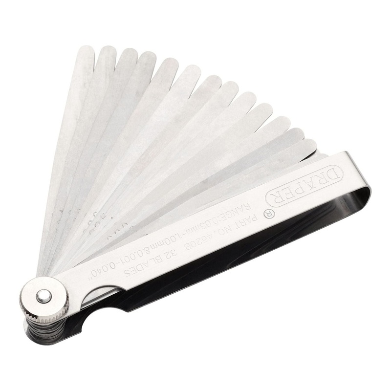 Draper 32 Blade Combination Feeler Gauge Set