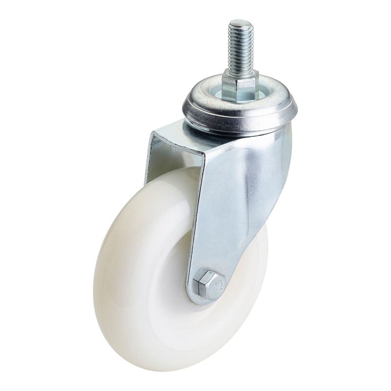 Draper Swivel Bolt Fixing Nylon Wheel, 100mm Diameter, S.W.L. 125kg