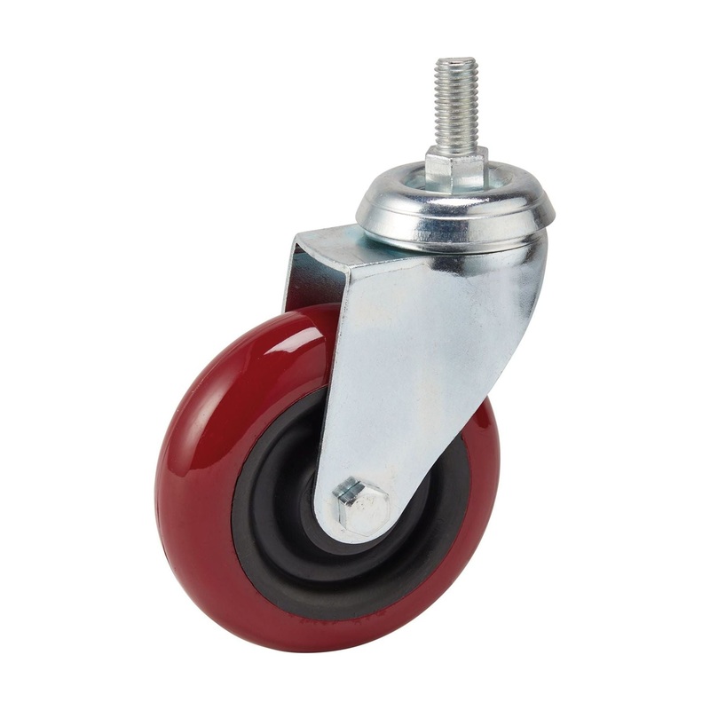Draper Swivel Bolt Fixing Polyurethane Wheel, 100mm Diameter, S.W.L. 125kg