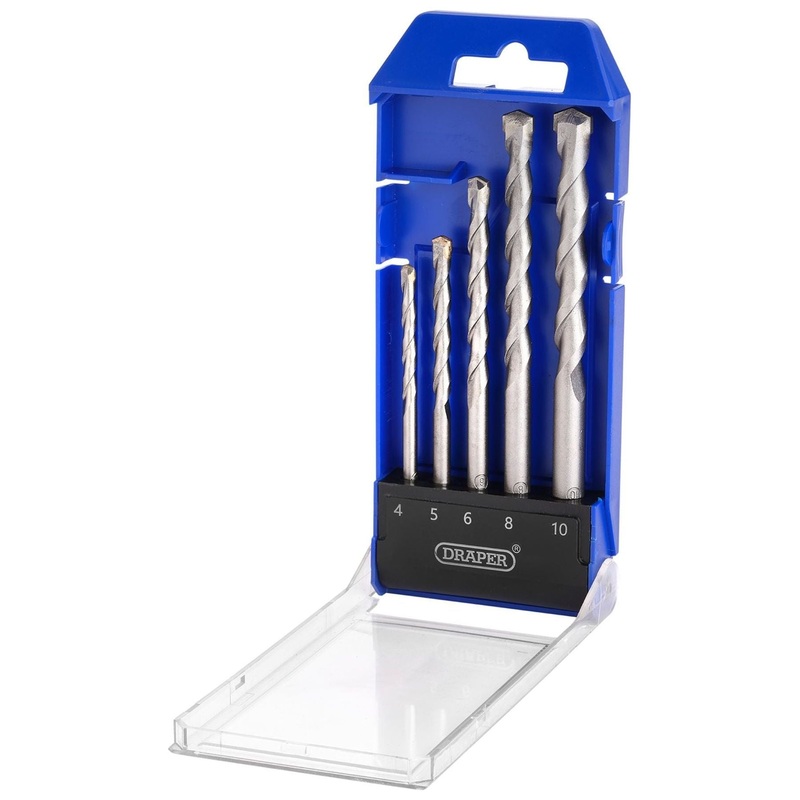 Draper TCT Masonry Drill Bit Set (5 Piece)