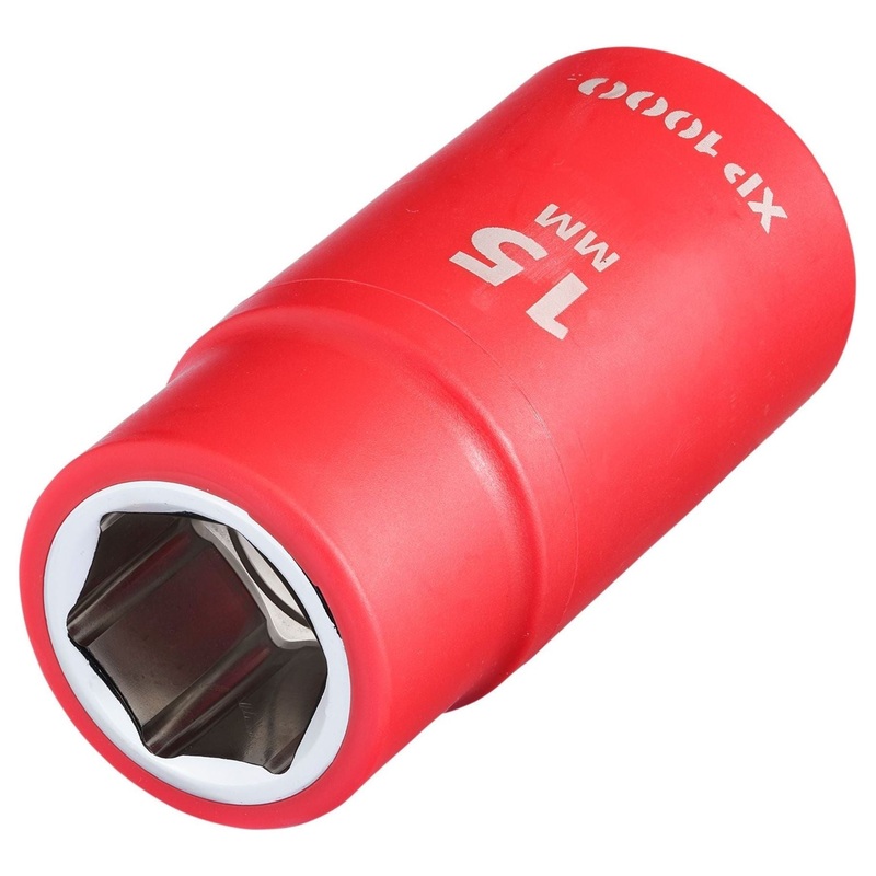 Draper XP1000 VDE Socket, 1/2 Sq. Dr., 15mm